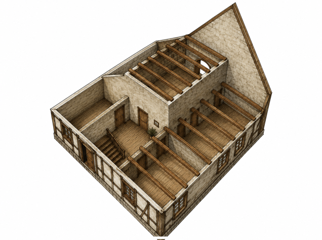 Bergmannskotten Aufteilung